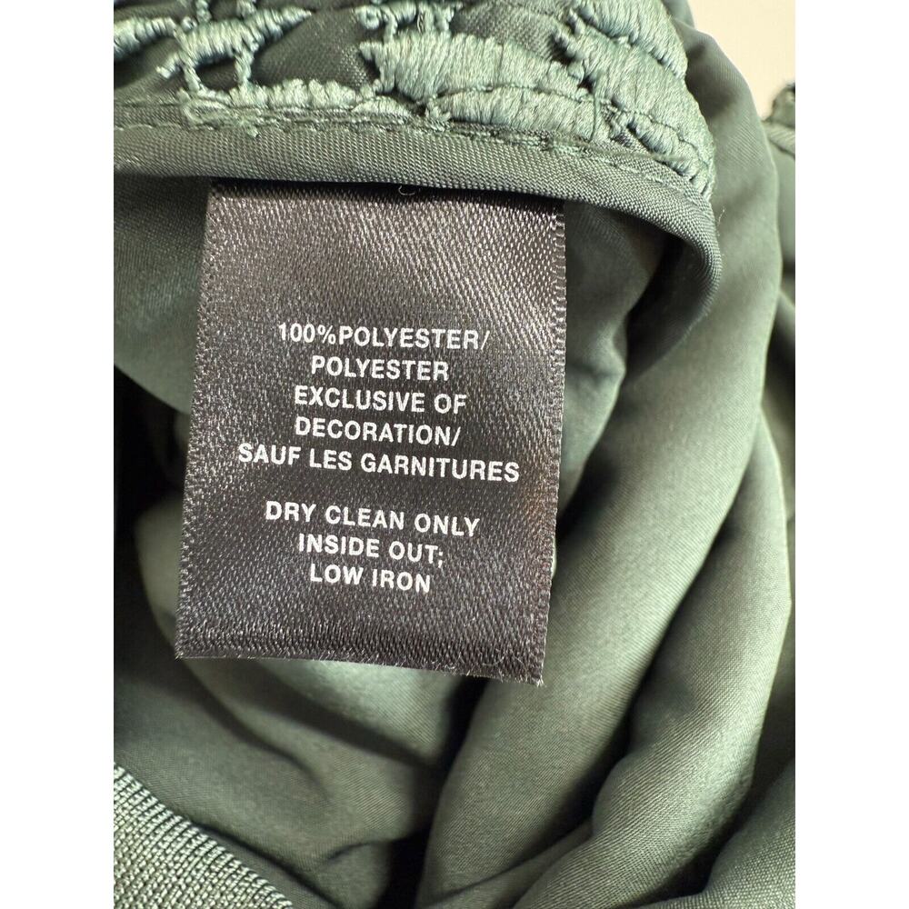 Lafayette 148 New York Lace Midi Skirt Womens Size 8 Lined Sage Green - Picture 7 of 7